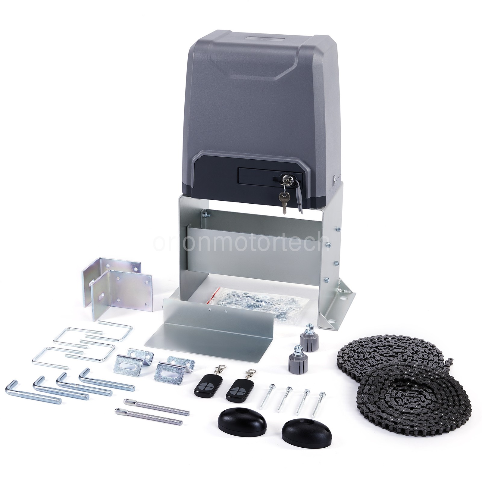 Smart Sliding Gate Opener with IR Sensors Remote Controls 3300lb 550W Motor