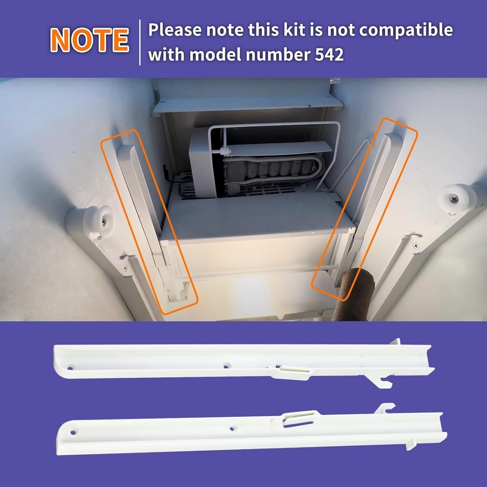 1 Pair Replacement Kit for Subzero Ice Bucket Slides - Left 7014649, Right...