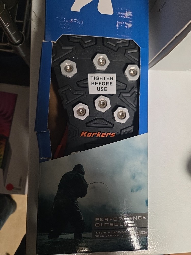 Korkers Omnitrax Interchangeable Sole System-Triple Threat  Hex Disk 15