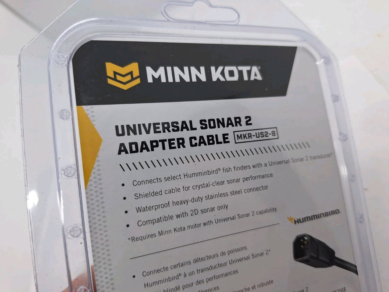 For Minn Kota MKR-US2-8 Humminbird 7-Pin US2 Transducer Adapter Cable 1852068