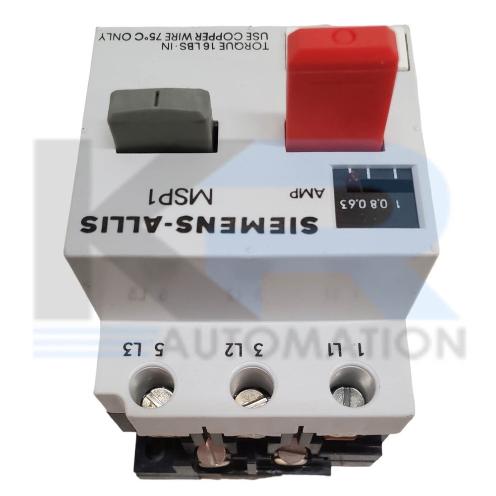 NEW Siemens MSP10EA11 Manual Starter Protector Open Type 0.36-1A