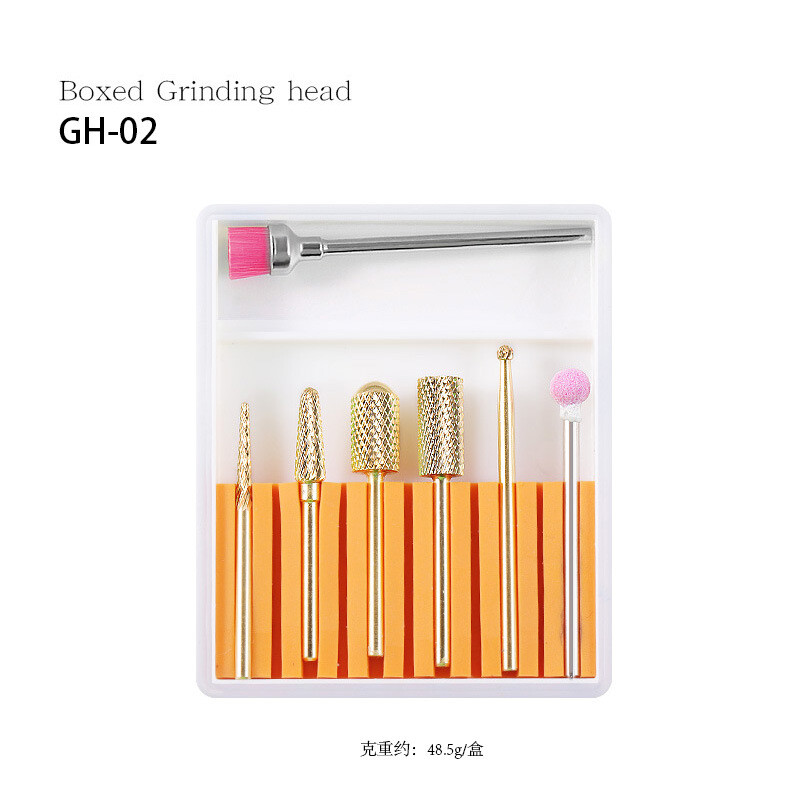 7Pcs Ceramic Diamond Nail Drill Bits File Set for Electric Manicure Machine Tool