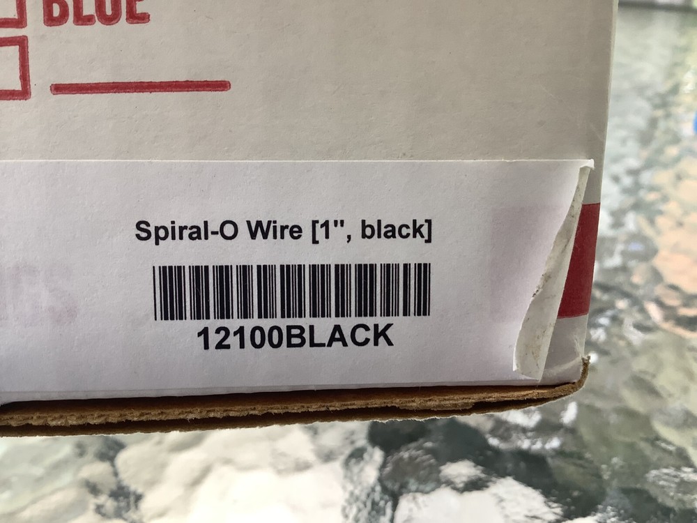 Spiral-O 19 Loop Wire Binding 1" Black Qty 30