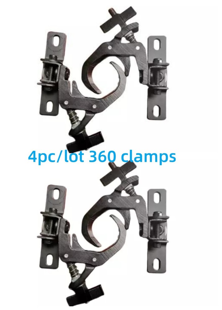 4pc/35-55mm foldable light hook 360 rotation clamp for moving head/par light