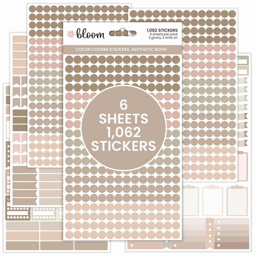 Planner Stickers | Color Coding – Aesthetic Boho