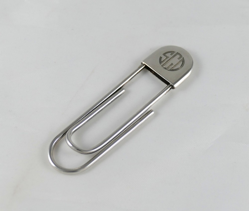 Gorham Modernist Sterling Silver Paper Clip Desk Object