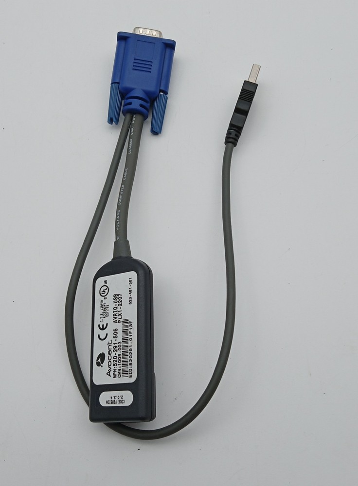 Avocent AVRIQ-USB 520-291-505 USB KVM Server Cable Adapter Module