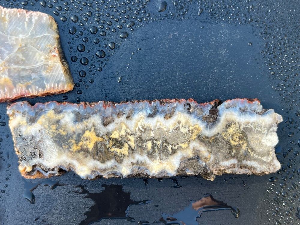 Agate Slab Lot x 7pcs 484gm (SL5)