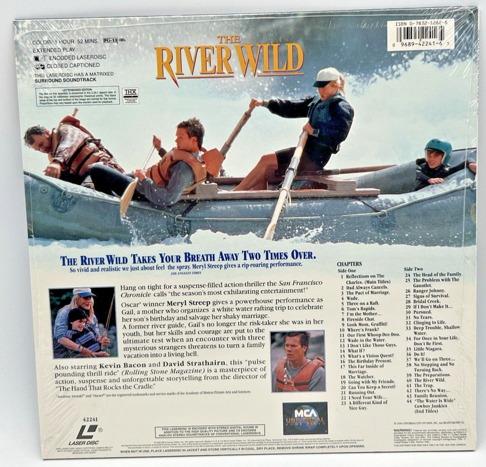 (7) NEW SEALED LASERDISC LD- STARGATE, RIVER WILD, OUTBREAK, UNDER FIRE