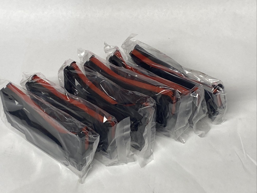 Epson ERC 30/34/38 Blk Red (6) Printer Ribbons Box