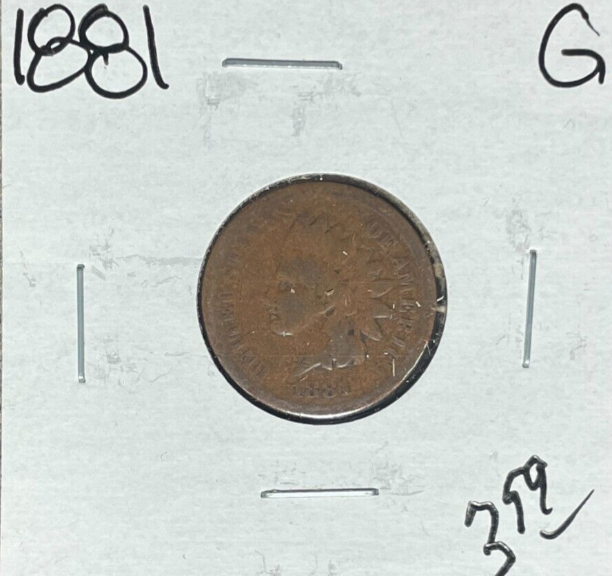 1881 INDIAN HEAD CENT ~GOOD ~NICE COIN~