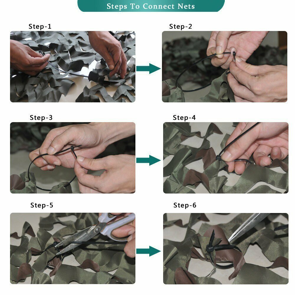 Camouflage Netting Camo Net Woodland Blinds for Military Sunshade Camping Hunter