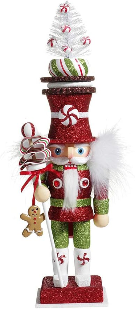 Kurt Adler 13.5-Inch Hollywood Candy Soldier Nutcracker, Multi