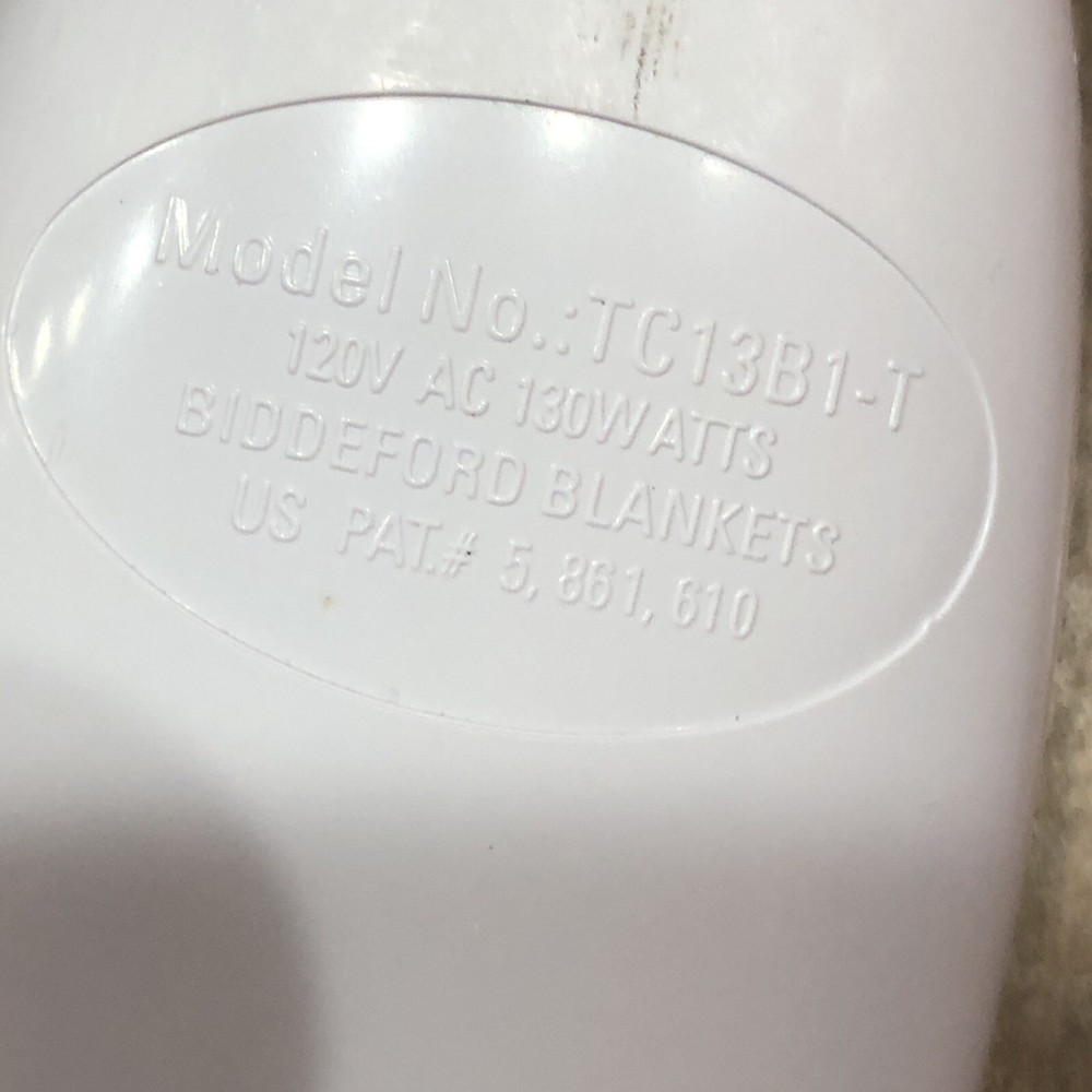 Biddeford TC13B1-T Electric Heating Blanket Controller - Special Plug