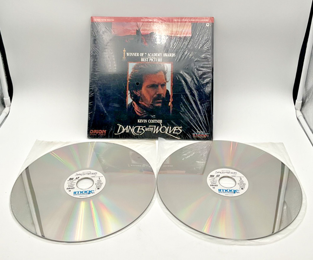 Dances With Wolves 1990 (Laserdisc) - Very Good Condition - Tested and Working