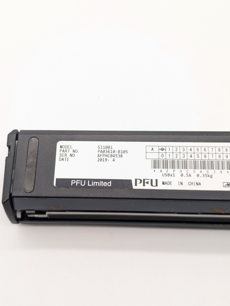 Fujitsu ScanSnap Document Scanner Model S1100i With USB Cable Tested/Working