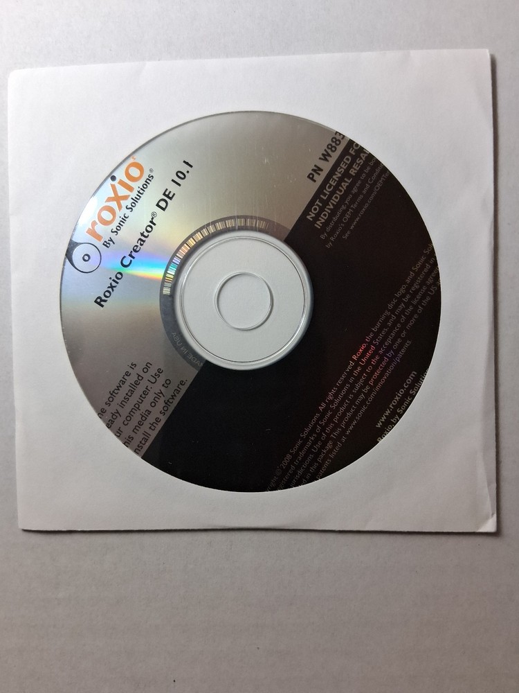 Roxio Creator DE 10.1 (Windows PC Software, 2008) NEW Factory Sealed