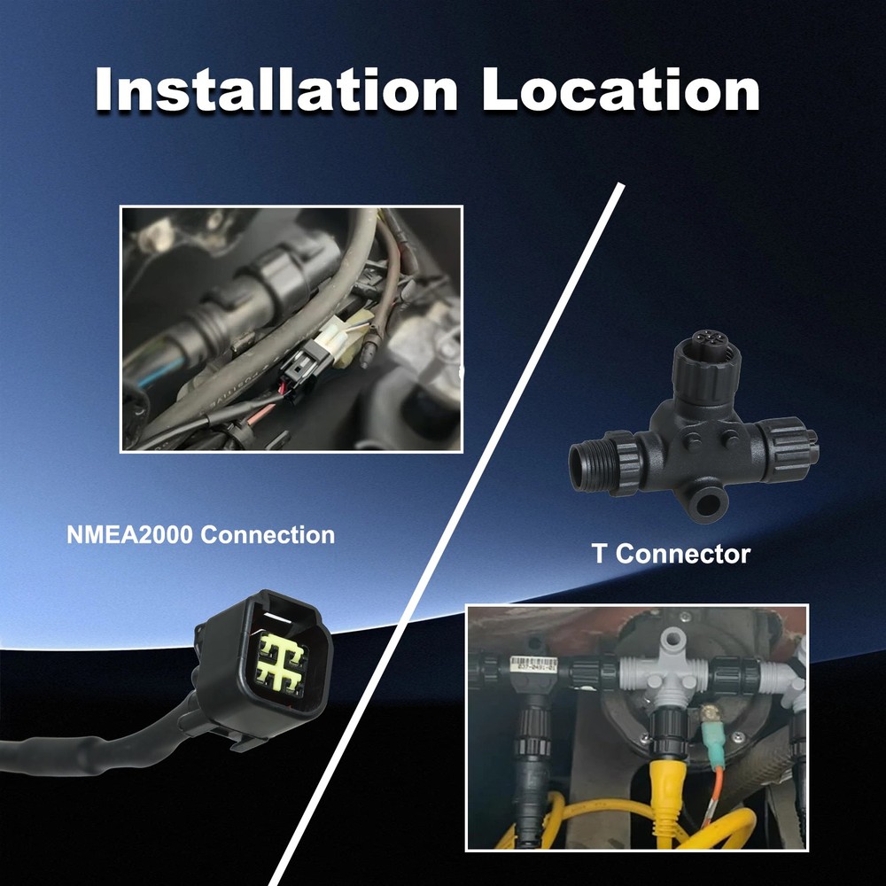 16FT Engine Interface Cable Connects to NMEA 2000 Network for Yamaha 2006-2023