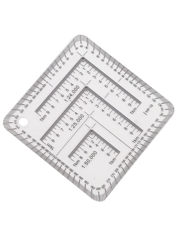 7cm Multi Coordinate Ruler for Practical Use in Engineering and Geography