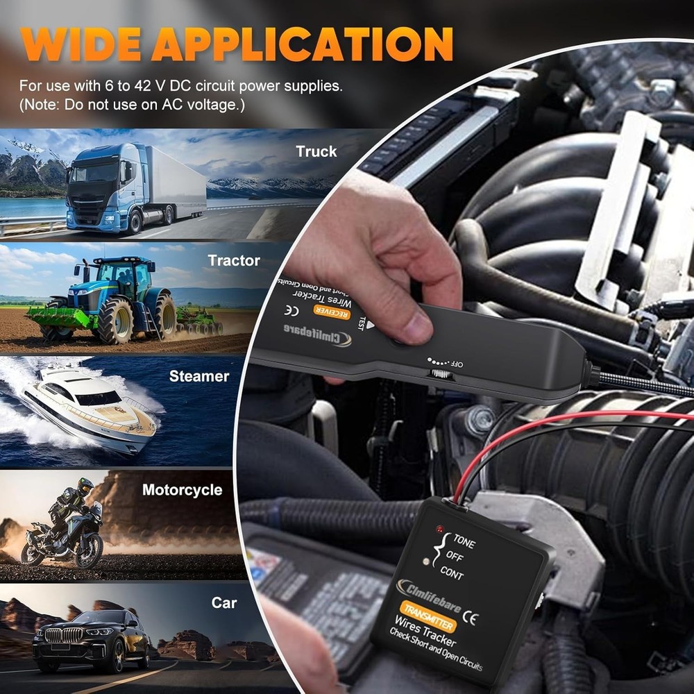 Versatile Wire Cable Tracker with 7-Inch Probe - Essential for Electrical Tasks