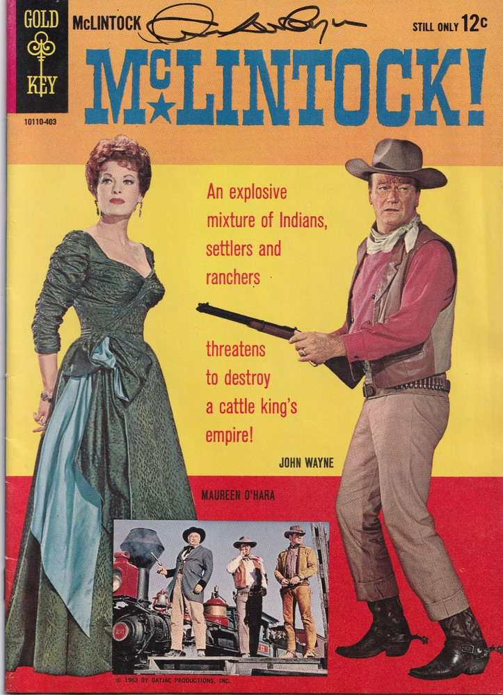 MEGA RARE Patrick Wayne Signed Autographed Comic Book McLintock!