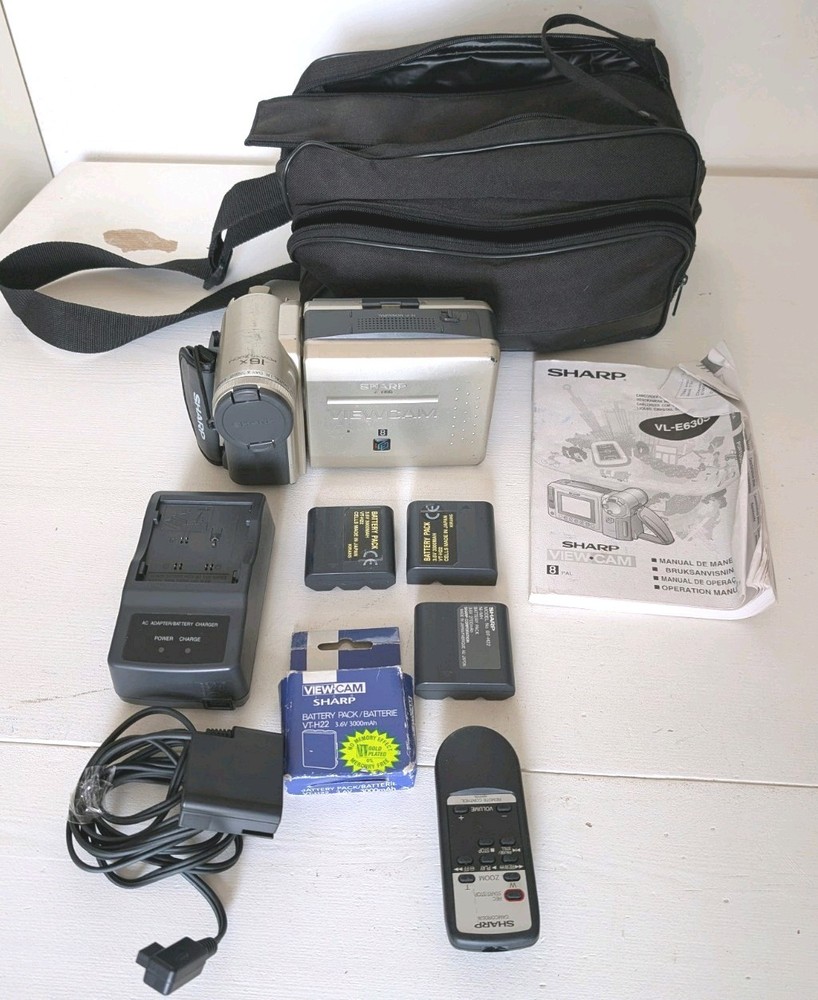 Sharp Viewcam VL-E630S camcorder Video recorder with extras– Tested working