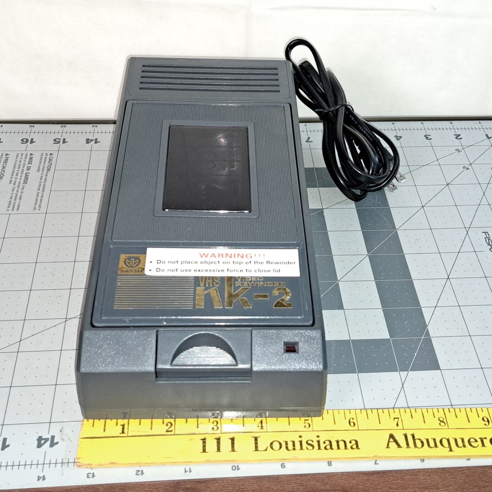 KINYO NK-2 VHS Commmercial REWINDER Tested BLEMS MAY VARY