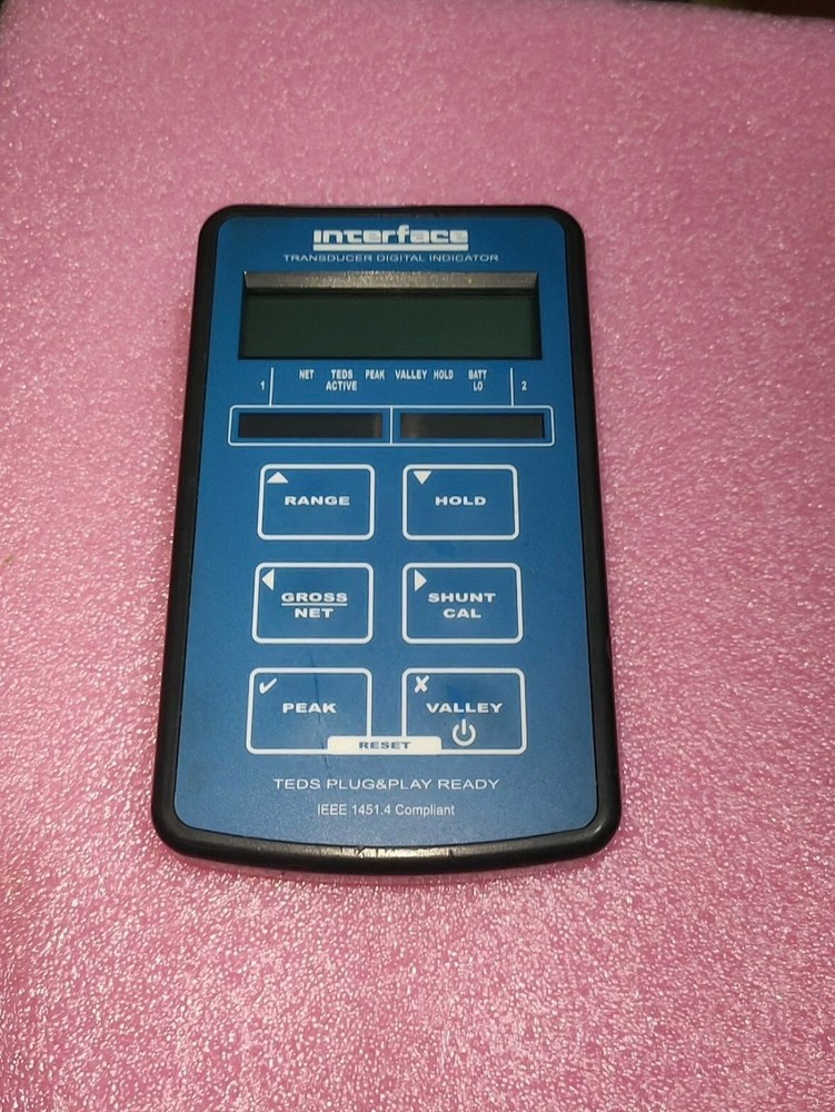 Interface 9320-1 TEDS Handheld Transducer Digital INDICATOR Load Cell
