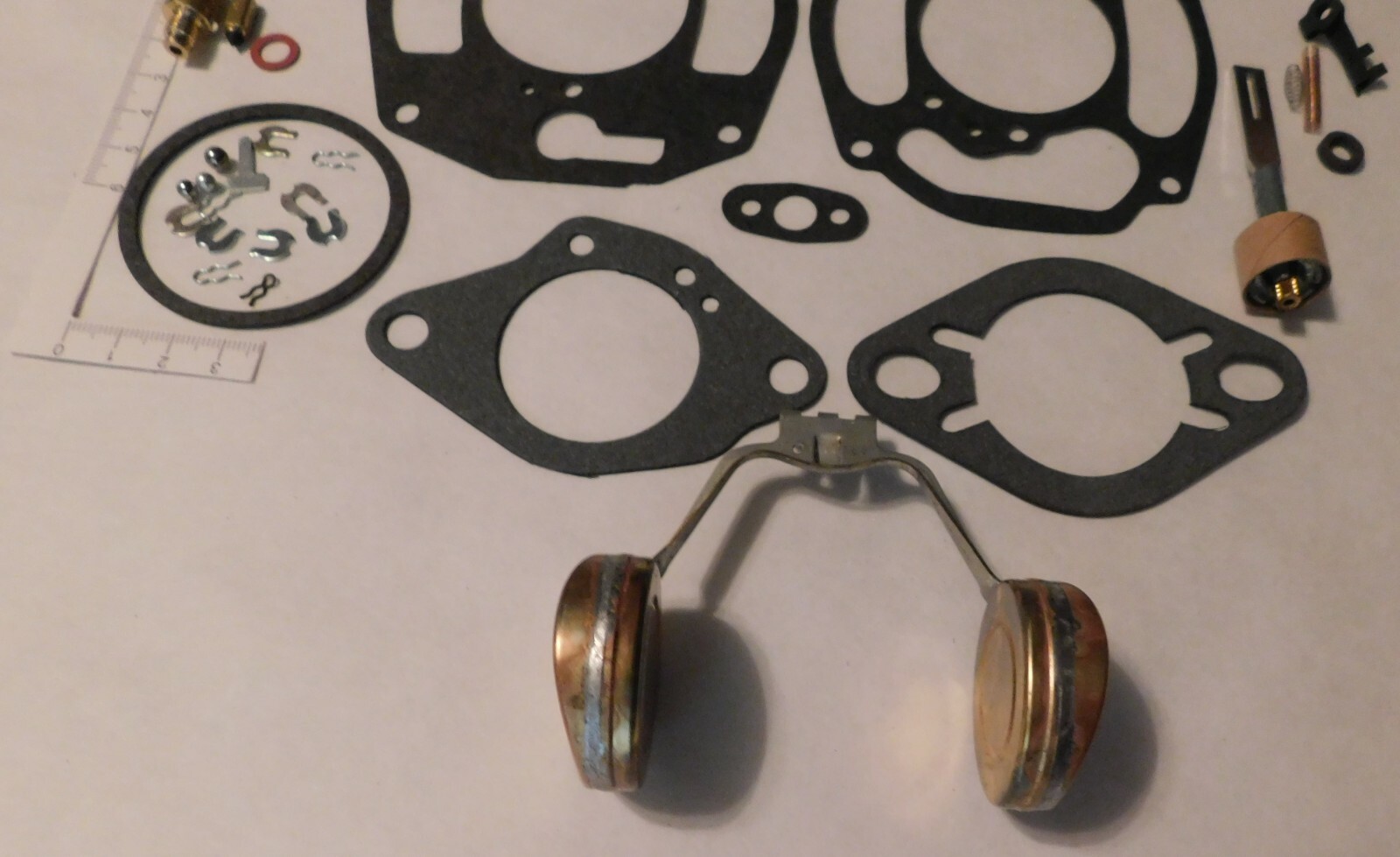 1B Rochester 1932-62 Carburetor Rebuild Kit Brass Float Chev Pont 216 235