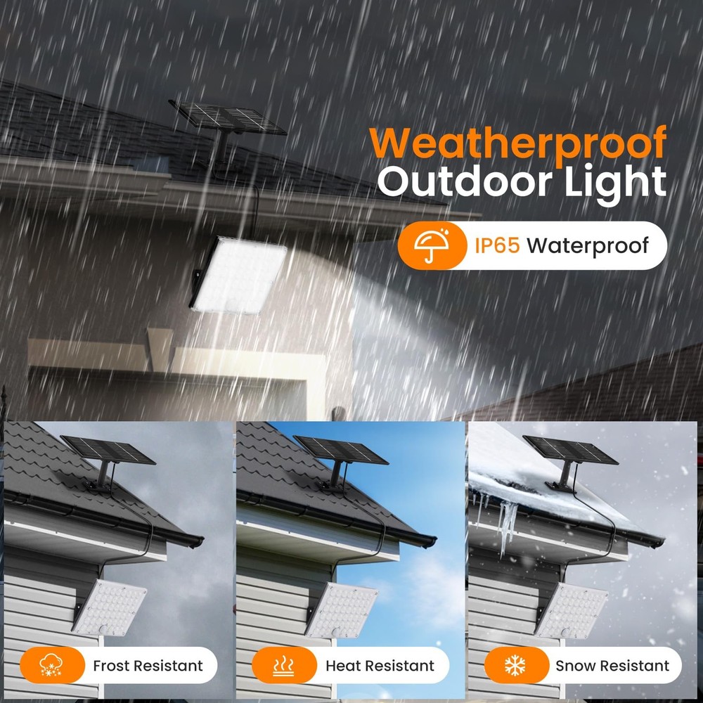 Solar Lights Outdoor Waterproof Motion Sensor Security Lights, Upgraded Conve...