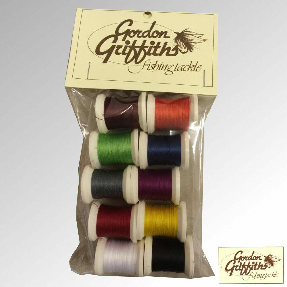 Gordon Griffiths Thread Cobweb Superfine 6/0 Mix Pack 10 Spools (COBWEB)