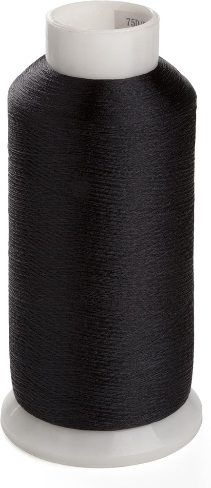 Bobbin Thread Set 60WT Polyester – 2 Spools (White & Black) for Seamless Sewing
