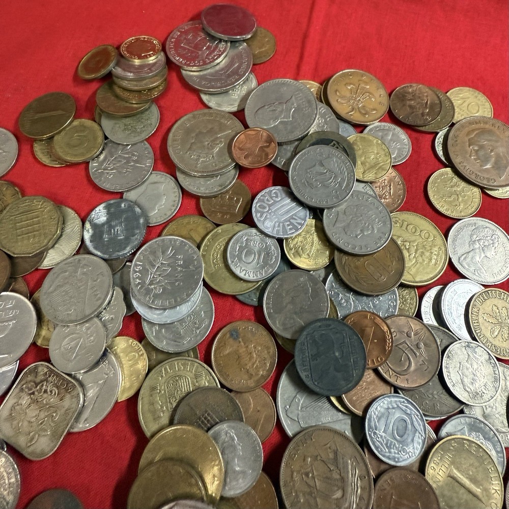 2lbs World Coins - Mixed Countries, Bulk Foreign, Unsesrched