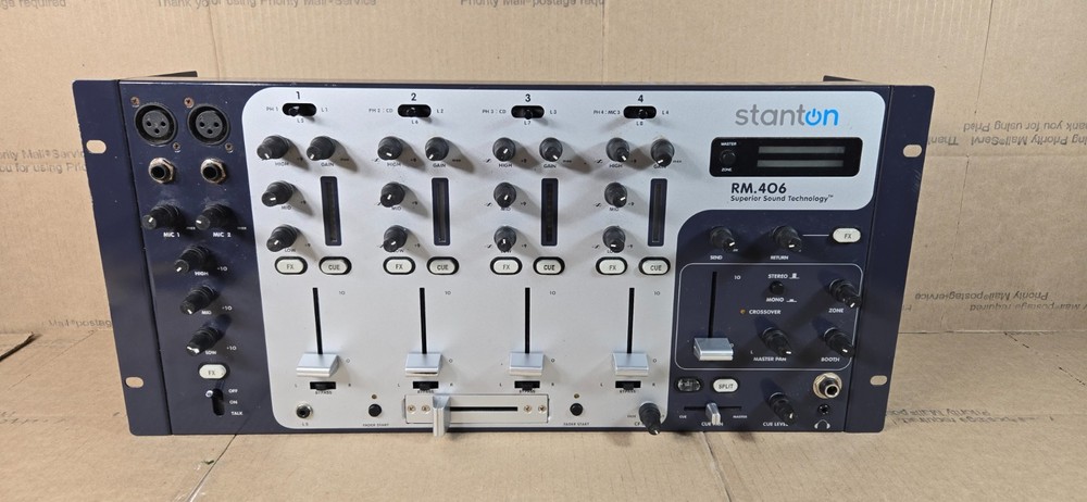 STANTON RM 406 - UNTESTED - NO POWER SUPPLY - AS-IS - FAST SHIP - NO RETURNS -