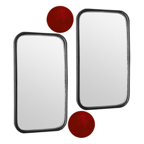 2PCS Rectangular Car Blind Spot Mirror, 3.5" x 2" 360° Rotate Rectangle/Black