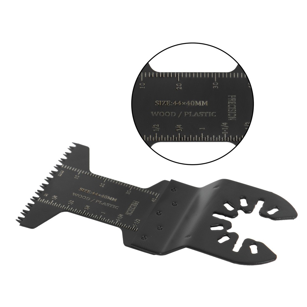 Black 55PCS 6 Types Universal Titanium Oscillating Saw Blades Multitool Blade