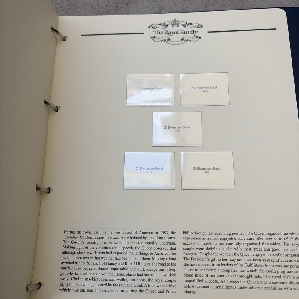 Empty Westminster Stamp Album: The Royal Family