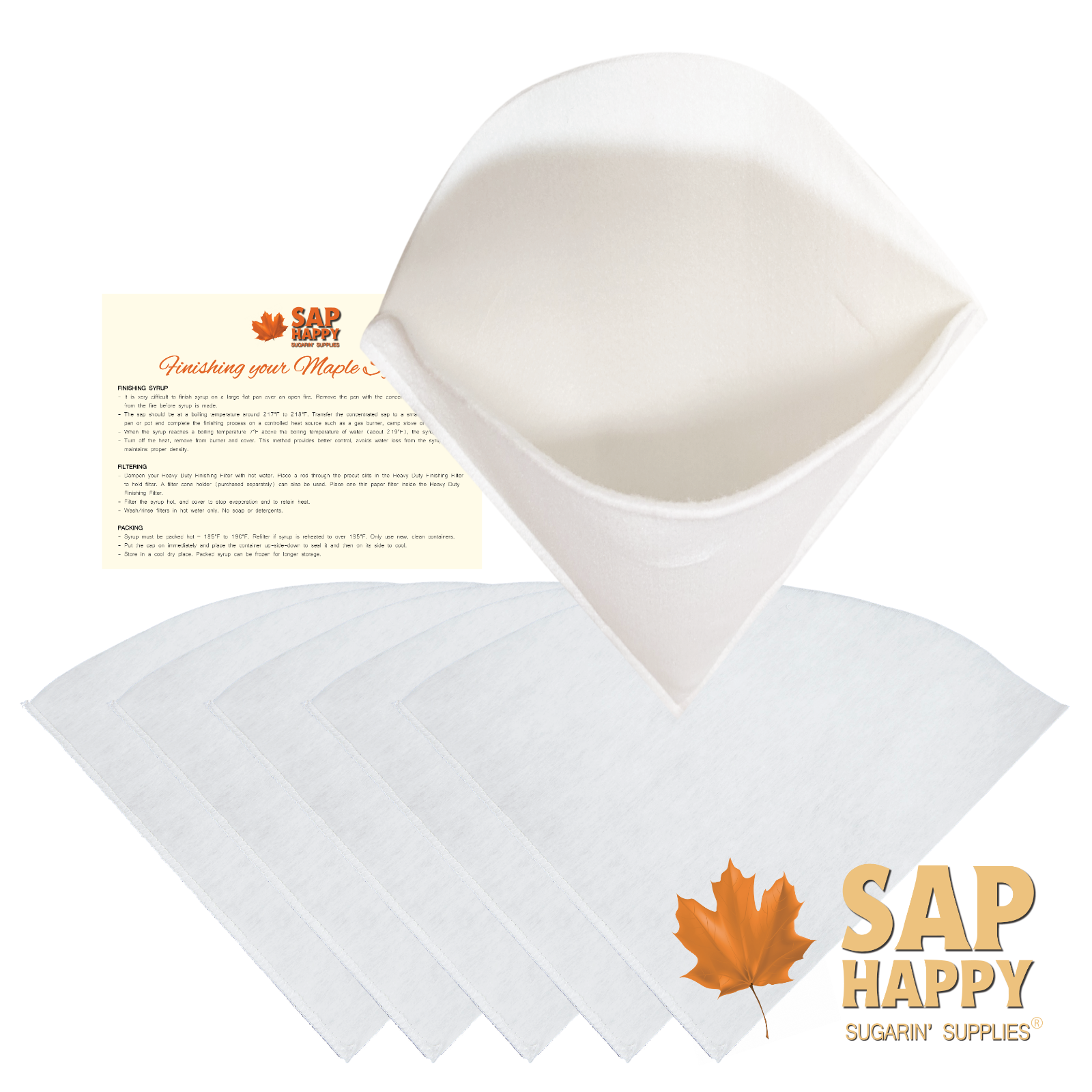 Heavy Duty 1 Quart Maple Syrup Filter Kit - REUSABLE