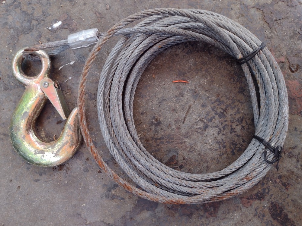 3/16" galvanized wire rope with hook