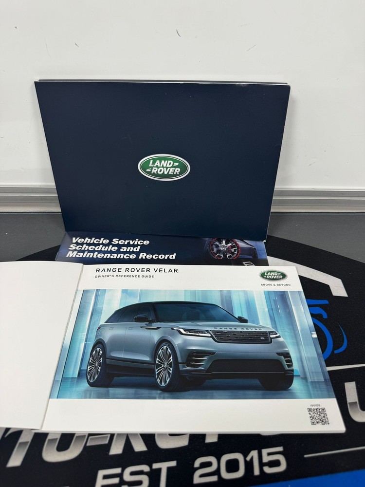 Range Rover Velar manual handbook quick reference guide 2020-2024 (2023)