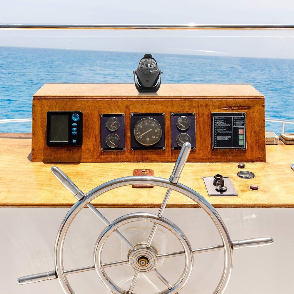 Boat Compass Dash Mount Flush - Boating Compass Dashboard Suction - Navigatio...