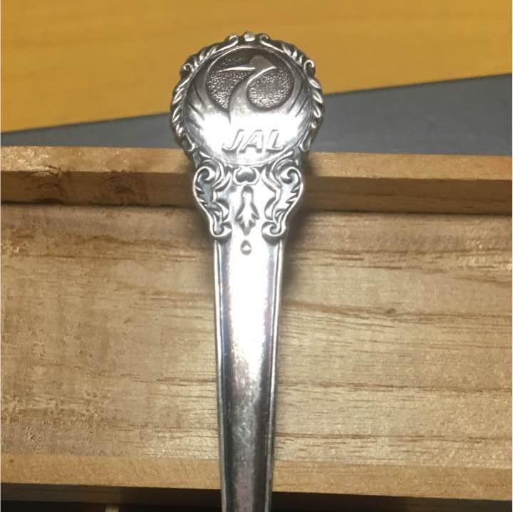 JAL's silver soup spoon!