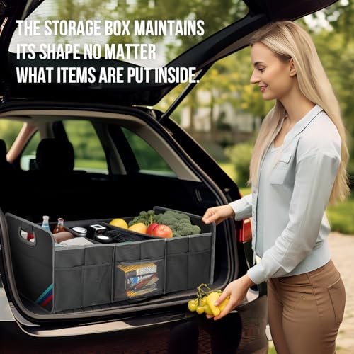 Car Trunk Organizer, Waterproof Collapsible Portable Medium Storage Box -50