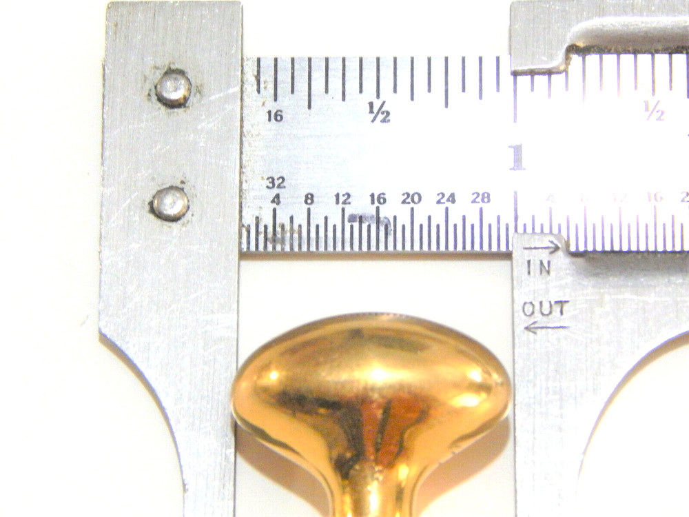 Hoosier Cabinet Knob Oval Brass