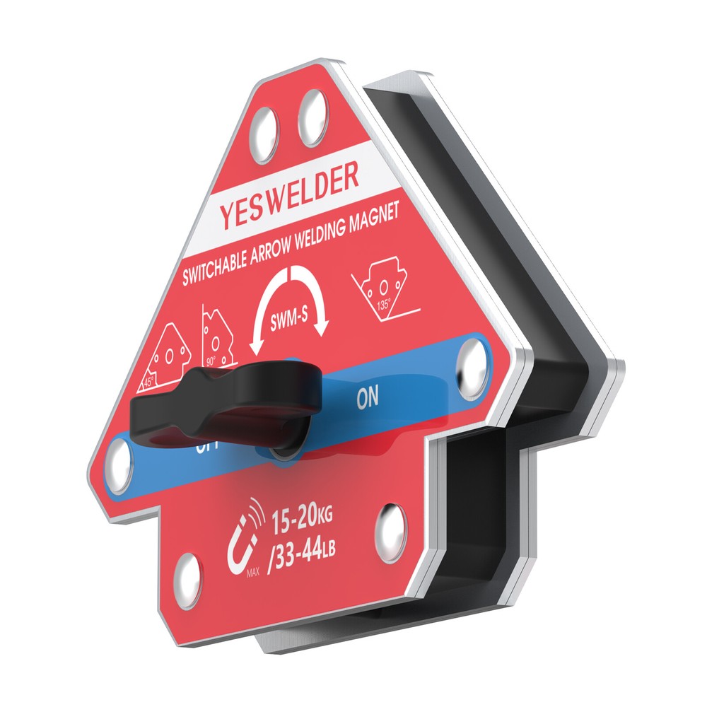 33-44LB Switchable Arrow Welding Magnet, versatile angles for 45°/90°/135°