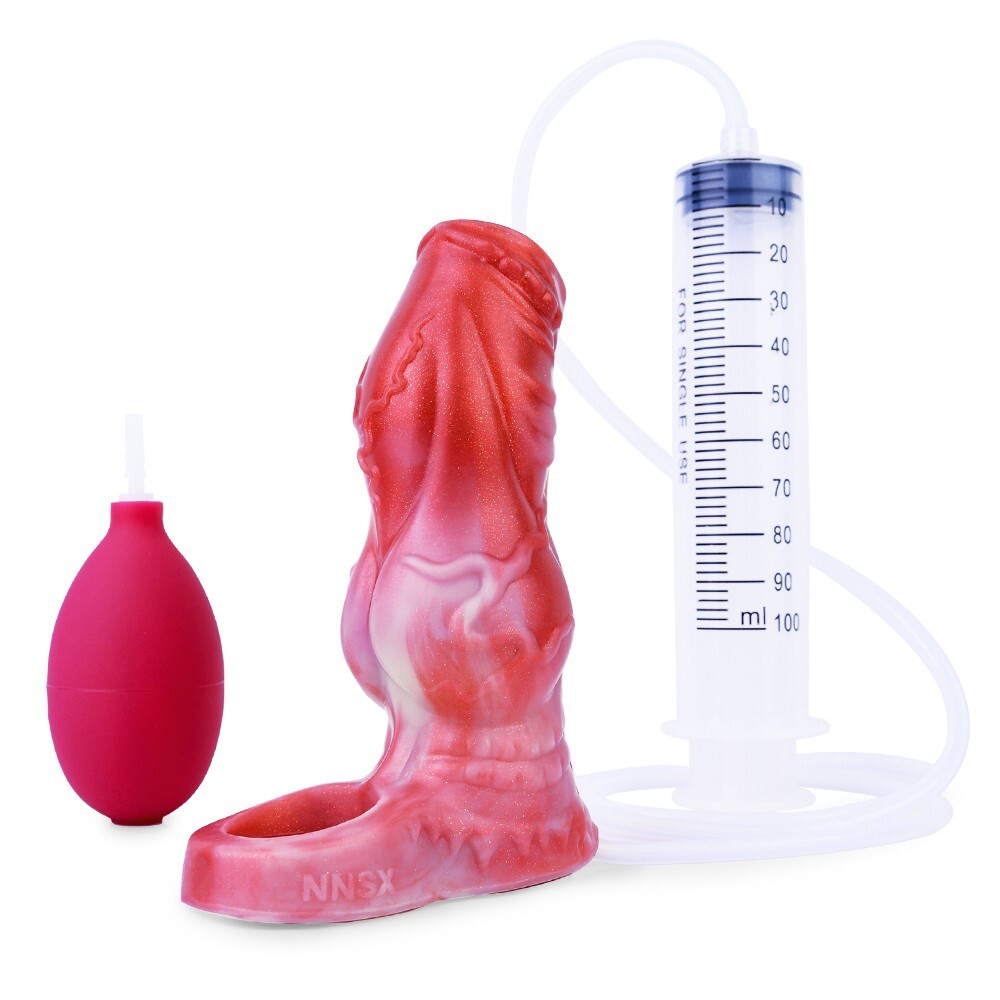 Squirting Penis Sleeve Enlargement Delay Ejaculation Knot Penis Extender for Men
