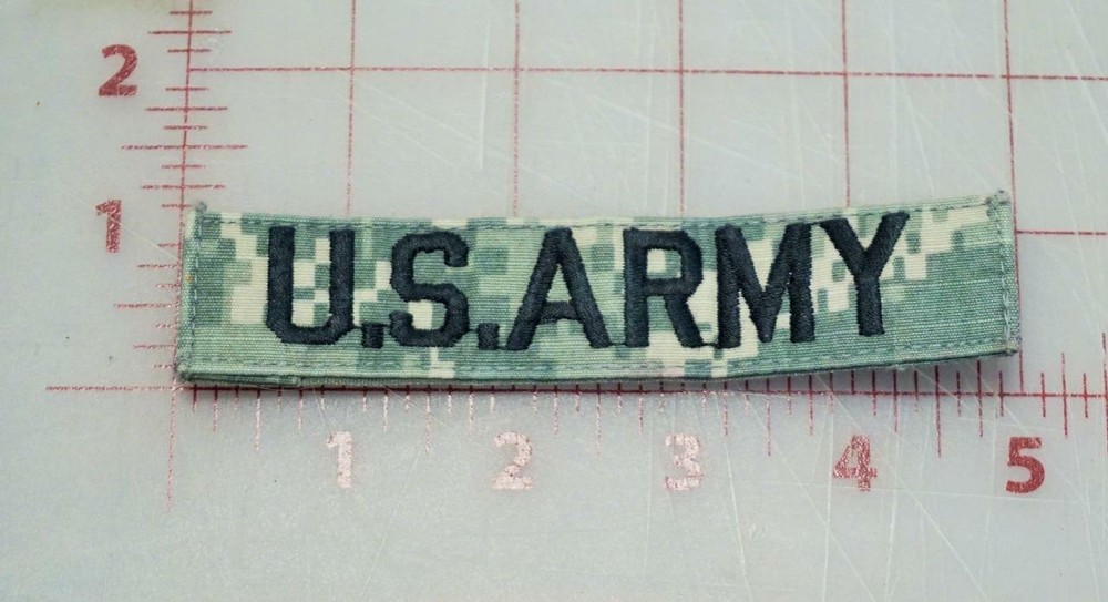 ACU Digital Camouflage US Army PATCH Branch Name 5"