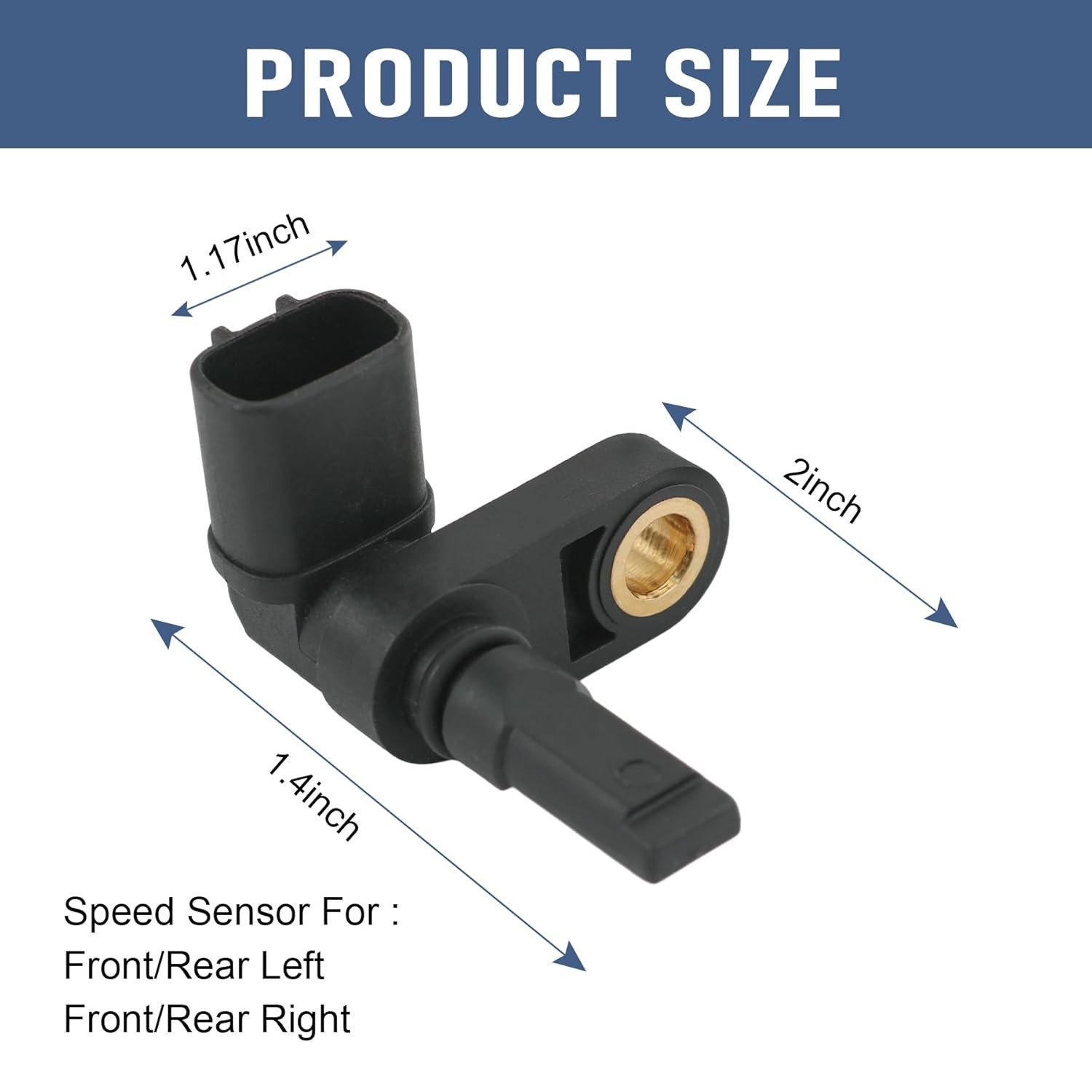 89542-04020 ABS Wheel Speed Sensor 2 pcs Replacement for Toyota Tacoma 05-20, fo