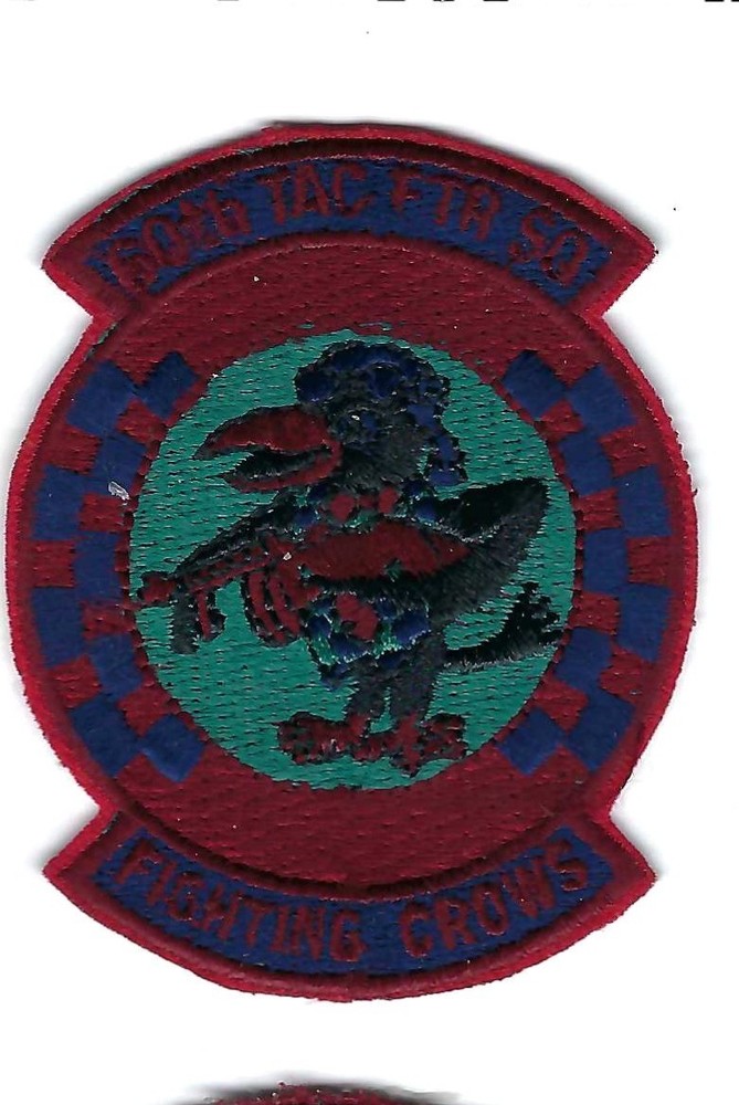 PATCH USAF  60TH TAC FIGHTER SQ TFS RED LETTERS  EGLIN AFB      FS-26B
