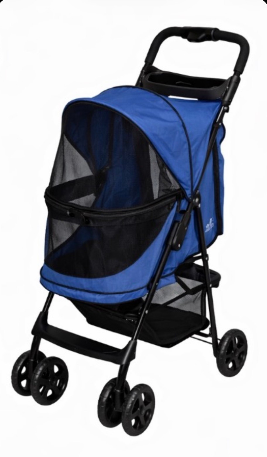 Pet Gear Happy Trails No-Zip Pet Stroller Dog Cat Carrier Sapphire Emerald